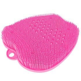 Shower Foot Scrubber Foot Massager Exfoliation Cleaner Mat Improve Foot Circulation Scrubber Foot Pain Relief Mat w/ Anti-slip Suction Cups (Color: Pink, size: One size)